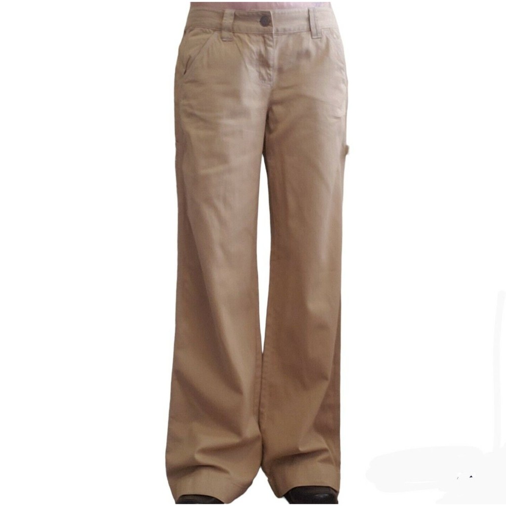 J Crew Women’s City Fit Khaki Mid Rise Carpenter Pants Casual Everyday Sz 4 NWT